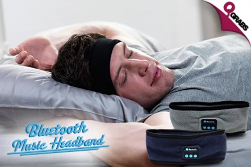 From QR49 Pump Up The Jam with Wireless Bluetooth Headbands - Choose from 3 Classic Colors! (Up to QR178 Value)